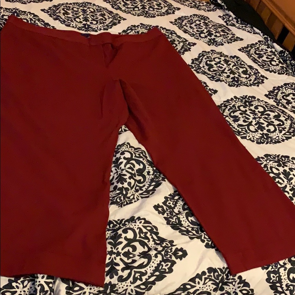 Women’s plus size 28w red trousers Lane Bryant